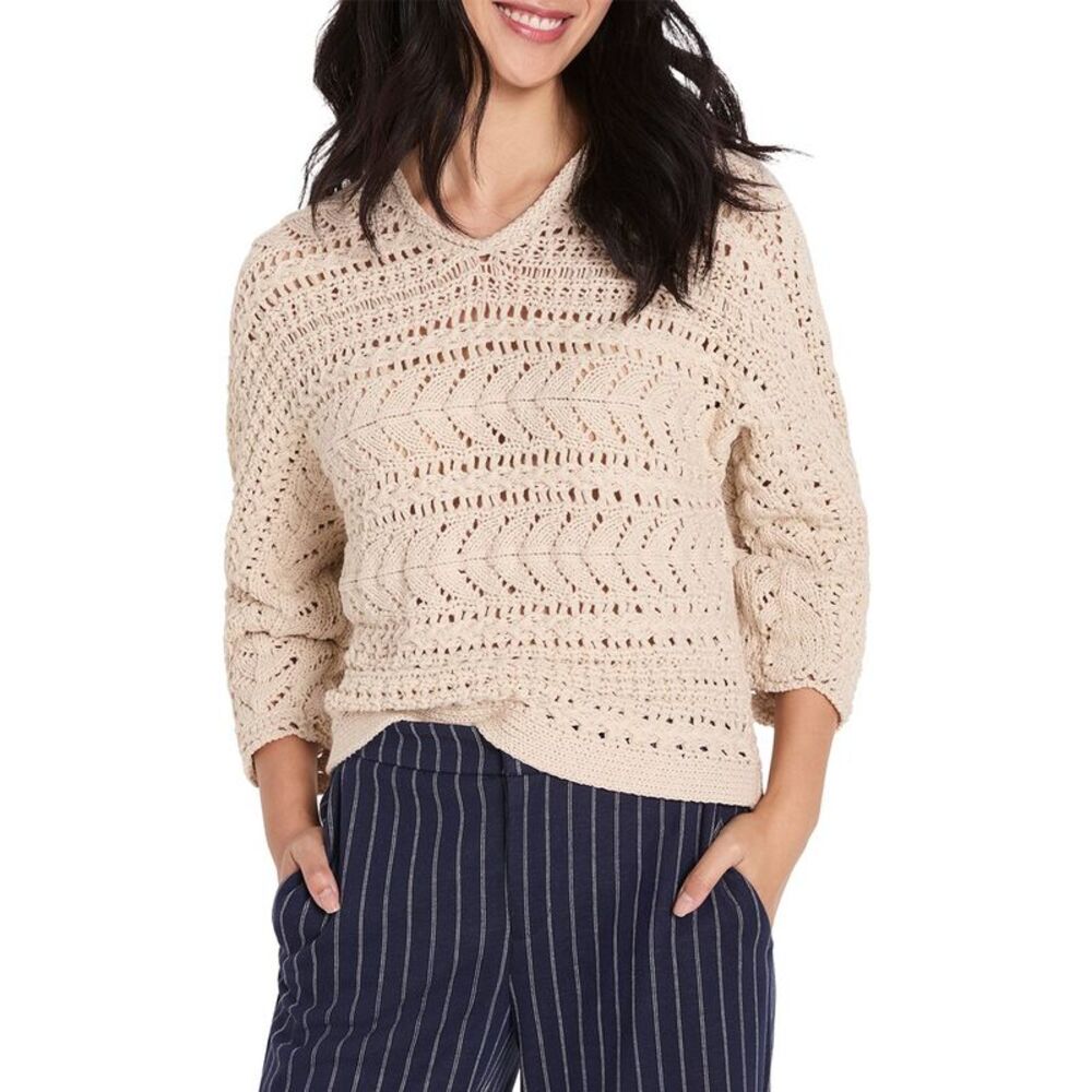 Nic & Zoe Womens Nic+Zoe Stitch Sweater
